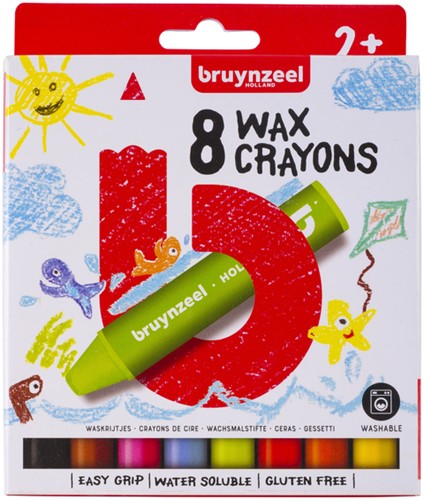 Waskrijt Bruynzeel Kids Pocoyo assorti 8 stuks