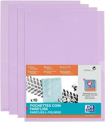 Insteekmap L-model Oxford A4 PVC 0.20mm paars 10 stuks
