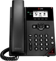 HP Poly VVX 150 2-lijns IP-telefoon met PoE-ondersteuning