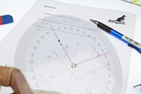 Koershoekmeter Kangaro kunststof 126mm transparant-2
