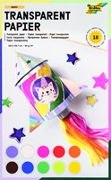 Transparant papier Folia 18.5x29.7cm 42gr 10 vel 10 kleuren