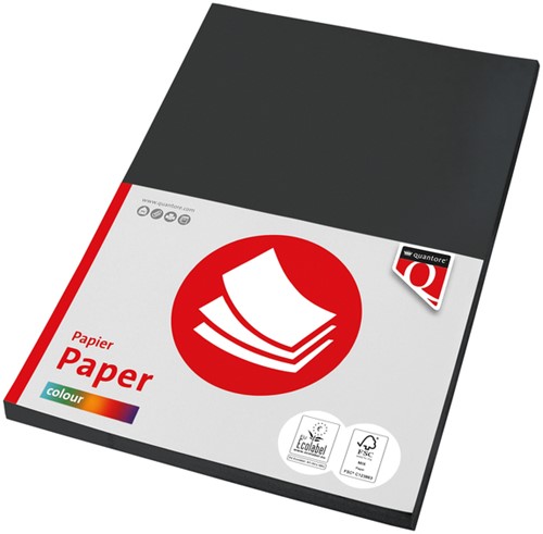 Kopieerpapier Quantore Colour A4 120gr zwart 100 vel