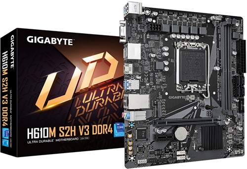 GIGABYTE H610M S2H V3 DDR4 moederbord Intel H610 Express LGA 1700 micro ATX