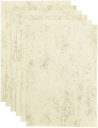 Kopieerpapier Papicolor A4 200gr 6 vel marble ivoor