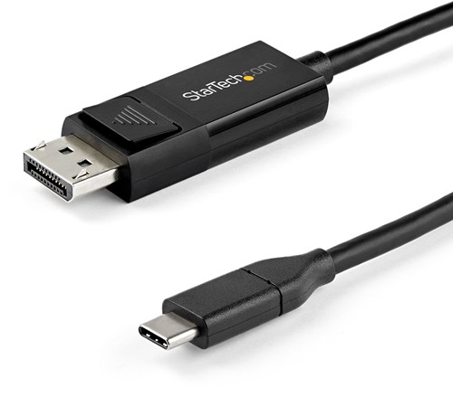 StarTech.com 2m USB-C naar DisplayPort 1.4 kabel 8K 60Hz/4K - Bidirectionele DP naar USB-C of USB-C naar DP Video Adapterkabel - HBR3/HDR/DSC - USB Type-C/TB3 Monitorkabel