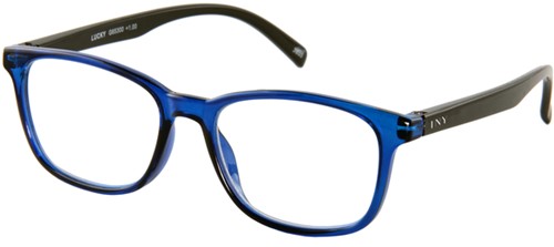 Leesbril I Need You +1.00 dpt Lucky blauw-zwart-2