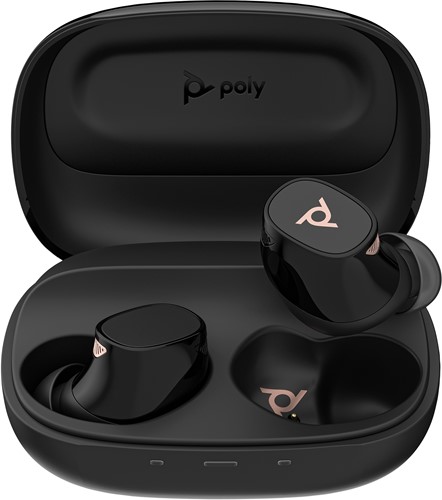 HP Poly Voyager Free 20 Black Earbuds +Basic Charge Case