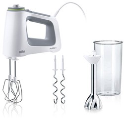 Braun HM 5107 WH Handmixer 750 W Grijs, Wit