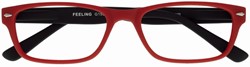 Leesbril I Need You +1.50 dpt Feeling rood-zwart