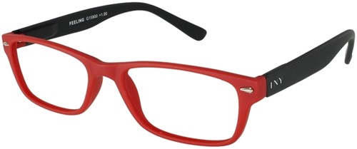 Leesbril I Need You +2.00 dpt Feeling rood-zwart-2