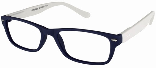 Leesbril I Need You +3.00 dpt Feeling blauw-wit-2