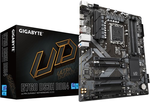 GIGABYTE B760 DS3H DDR4 moederbord Intel B760 Express LGA 1700 ATX