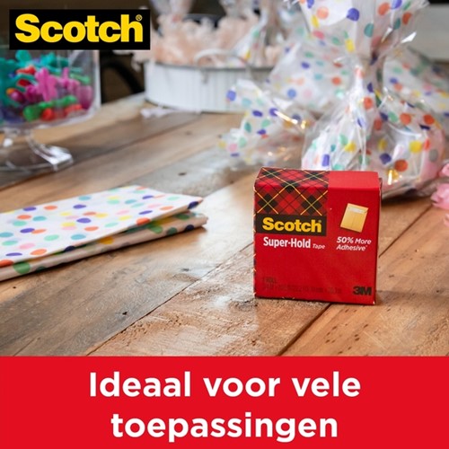 Plakband Scotch 700 Super Hold 19mmx25.4m transparant-3