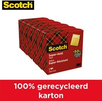 Plakband Scotch 700 Super Hold 19mmx25.4m transparant-3