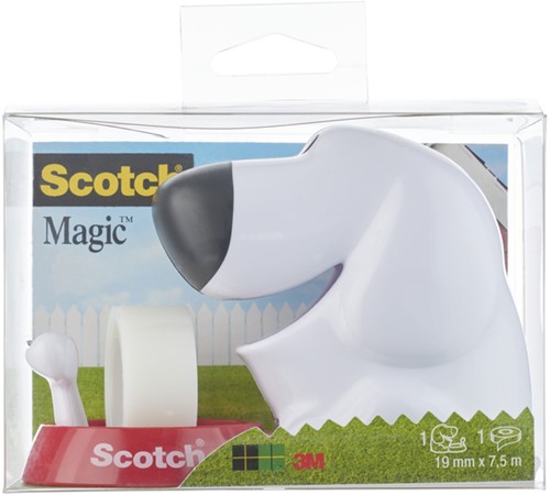Plakbandhouder Scotch C31 hond + 1rol 19mmx7.5m-3