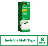 Plakband Scotch Magic 810 19mmx33m onzichtbaar mat 7+1 gratis-2
