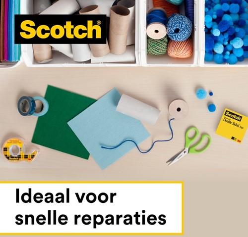 Plakband Scotch 665 12mmx22.8m dubbelzijdig-2
