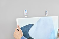 Klevende spijker tesa® canvas- behang en pleisterwerk 2kg wit 2 stuks-1