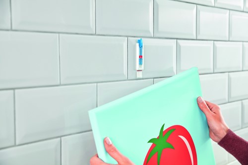 Klevende spijker tesa® canvas- tegels en metaal 2kg wit 2 stuks-1