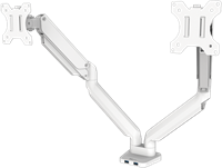 Monitorarm Fellowes Platinum Series dubbel horizontaal wit-2