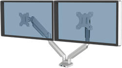 Monitorarm Fellowes Platinum Series dubbel horizontaal grijs
