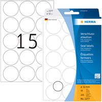 Etiket HERMA 2277 rond 32mm transparant 240 stuks-2