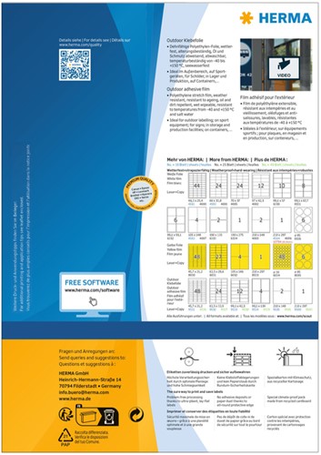 Etiket HERMA 9543 210x297mm weerbestendig wit 40 stuks-2