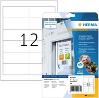 Etiket HERMA 4574 97X42.3mm folie wit 240 etiketten