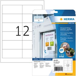 Etiket HERMA 4574 97x42.3mm folie wit 240 stuks
