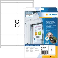 Etiket HERMA 4575 99.1x67.7mm folie wit 160 etiketten