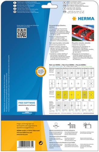 Etiket HERMA 4575 99.1x67.7mm folie wit 160 stuks-2