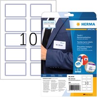 Naambadge etiket HERMA 4410 80x50mm wit/blauw 200 stuks