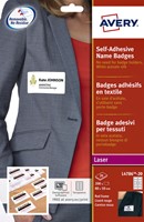 Naambadge etiket Avery L4786-20 80x50mm rood kader 200 stuks-2