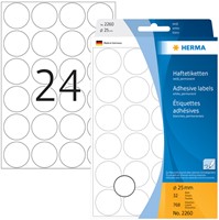 Etiket HERMA 2260 rond 25mm wit 768 stuks-3