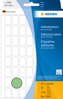 Etiket HERMA 2345 12x18mm groen 1792 stuks