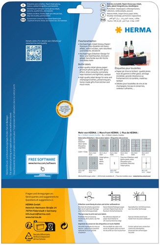 Etiket HERMA 8895 210x297mm A4 glossy wit 10 stuks-2