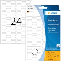 Etiket HERMA 2510 10x49mm wit 576 stuks