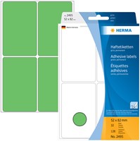 Etiket HERMA 2495 52x82mm groen 128 stuks-2