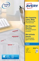 Etiket Avery J8656-25 46x11.1mm wit 2100 stuks