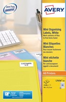 Etiket Avery L7656-25 46x11.1mm wit 2100 etiketten