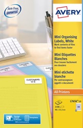 Etiket Avery L7656-25 46x11.1mm wit 2100 etiketten