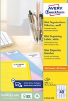 Etiket Avery L7654-100 45.7x25.4mm wit 4000 stuks