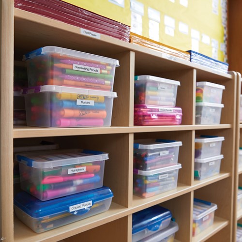 Labeltape Dymo LabelManager D1 polyester 9mm zwart op wit 10 stuks-6