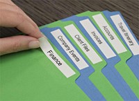 Labeltape Dymo LabelManager D1 polyester 12mm zwart op wit 10 stuks-11