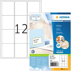 Etiket HERMA 4266 63.5x72mm premium wit 1200 stuks