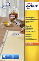 Etiket Avery L6025REV-25 63.5x46.6mm wit 450 stuks