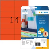 Etiket HERMA 5059 105x42.3mm verwijderbaar rood 280 stuks
