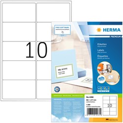 Etiket HERMA 4268 99.1x57mm premium wit 1000 stuks
