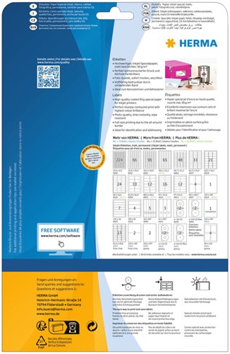 Etiket HERMA 4824 210x297mm wit 25stuks-2