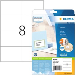 Etiket HERMA 5062 105x74mm premium wit 200 stuks